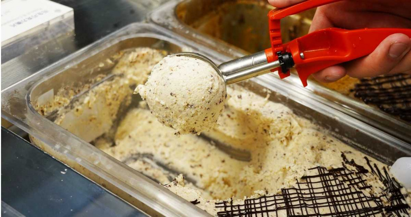「花生巧克力脆片」也是主推的Gelato口味之一。（圖／魏妤靜攝）