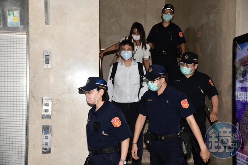 高虹安案北院首開庭，檢方主動要求以PPT的方式說明案情。圖為陳奐宇出庭畫面。