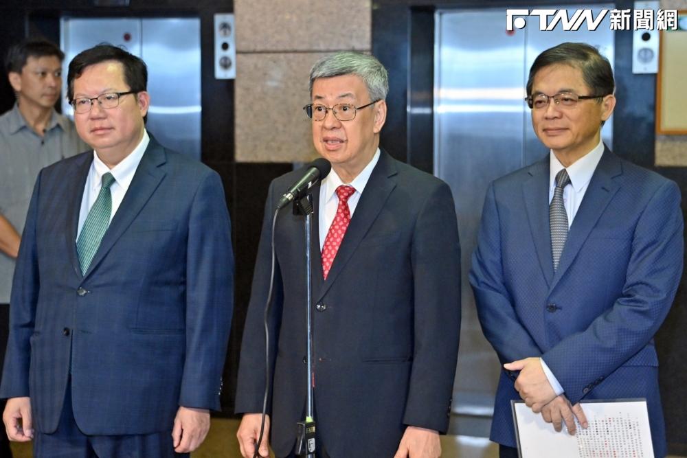 對於傳出近百封恐嚇信「蛋襲」總統府，陳建仁表示：絕對不可以被容忍。（圖／行政院）