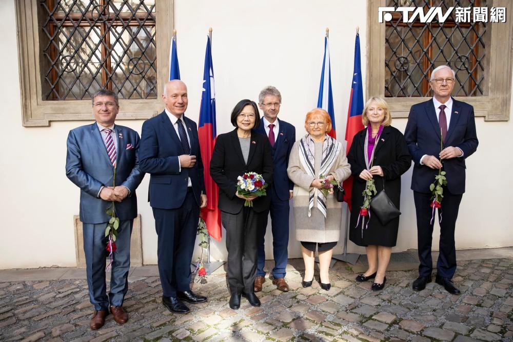 前總統蔡英文訪歐，日前造訪捷克參議院。（圖／取自Pavel Fischer臉書）