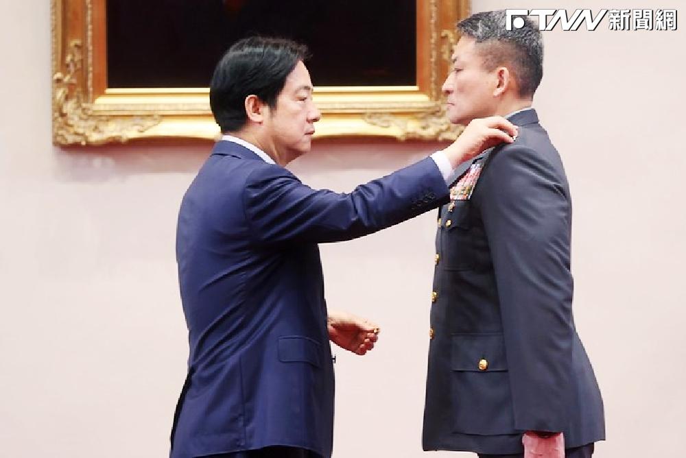 賴清德總統主持113年11月份將官晉任授階典禮。（圖／總統府）