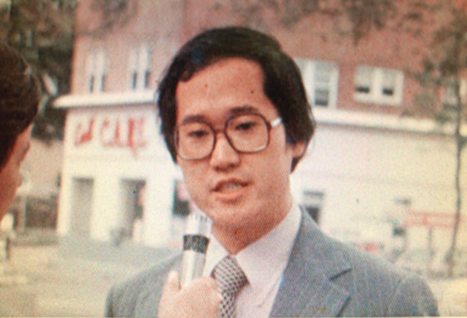 1979年台美斷交，當時在美國攻讀碩士的李大維帶領同學抗議。（李大維提供）