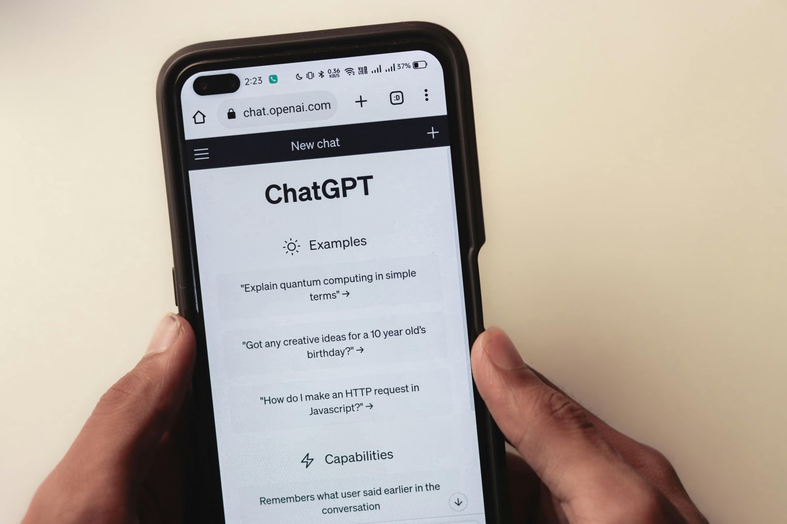 AI聊天機器人程式ChatGPT在台灣時間12日上午7時30分許發生當機，截至發稿未修復。（取自Pexels）