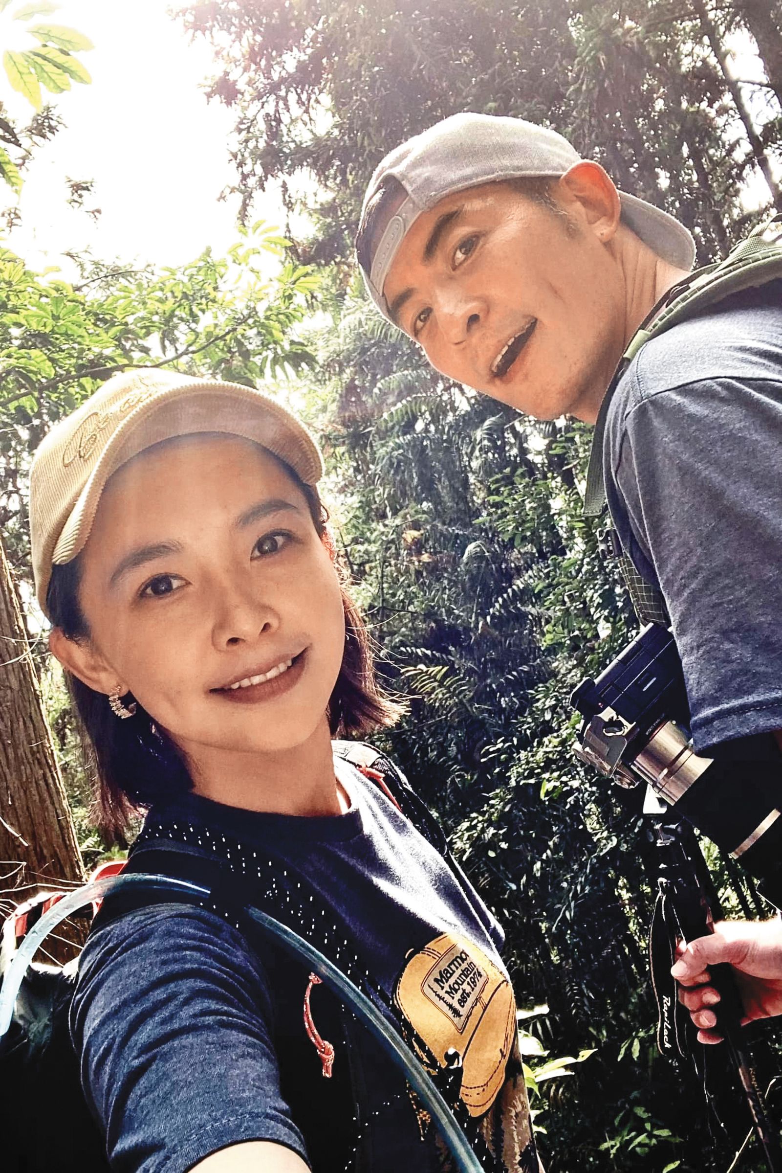 吳婉君（左）和趙駿亞（右）都熱愛戶外活動，也因此從好友昇華成愛人，卻走向破滅結局。（翻攝自趙駿亞臉書）