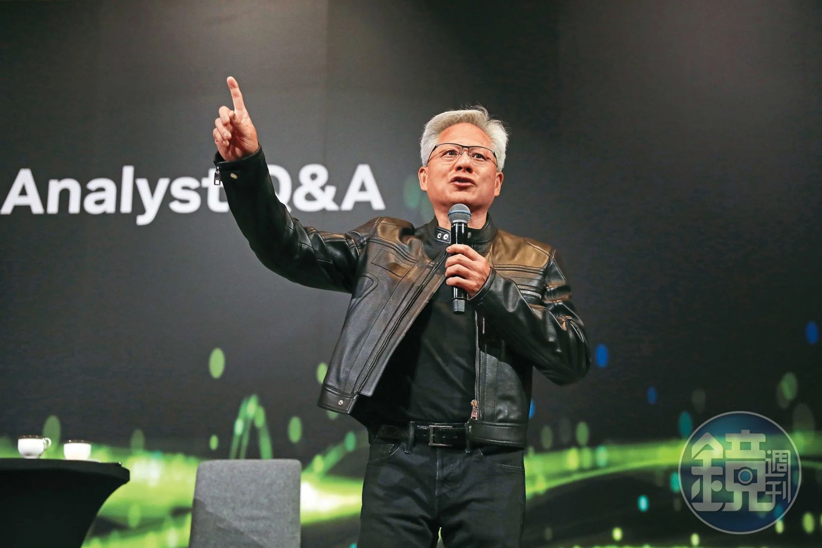 黃仁勳上個月來台，在Computex專題演講中，分享其未來5年的AI藍圖規劃。（本刊資料照）